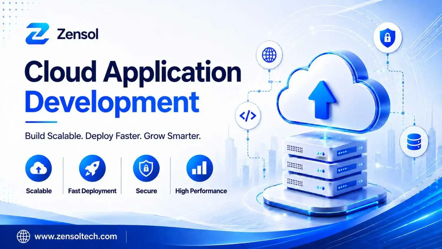 Cloud application development solutions for secure, scalable cloud apps by Zensol Tech