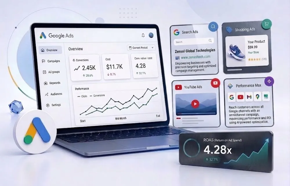Google Ads management services driving conversions and maximizing advertising ROI